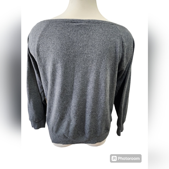 Cato Distressed Gray Sweatshirt - Picture 2 of 9
